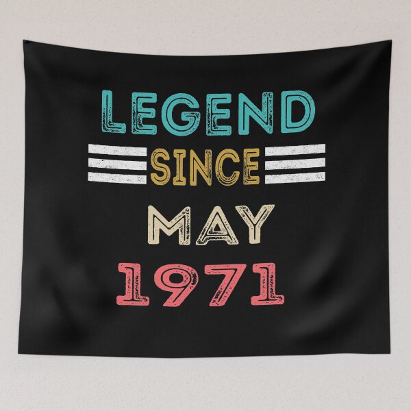Item preview, Retro Vintage Legend Since May 1971 Birthday Gift designed and sold by meedTee.