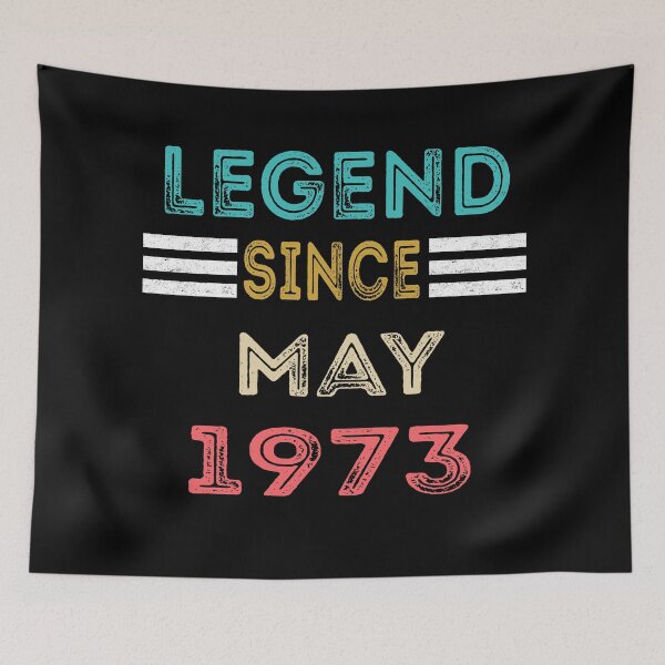 Item preview, Retro Vintage Legend Since May 1973 Birthday Gift designed and sold by meedTee.