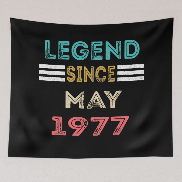 Item preview, Retro Vintage Legend Since May 1977 Birthday Gift designed and sold by meedTee.