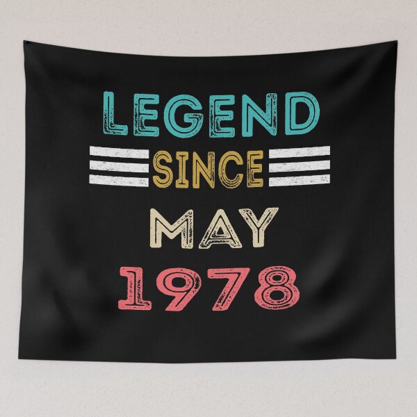 Item preview, Vintage Legend Since May 1978 Birthday Gift designed and sold by meedTee.