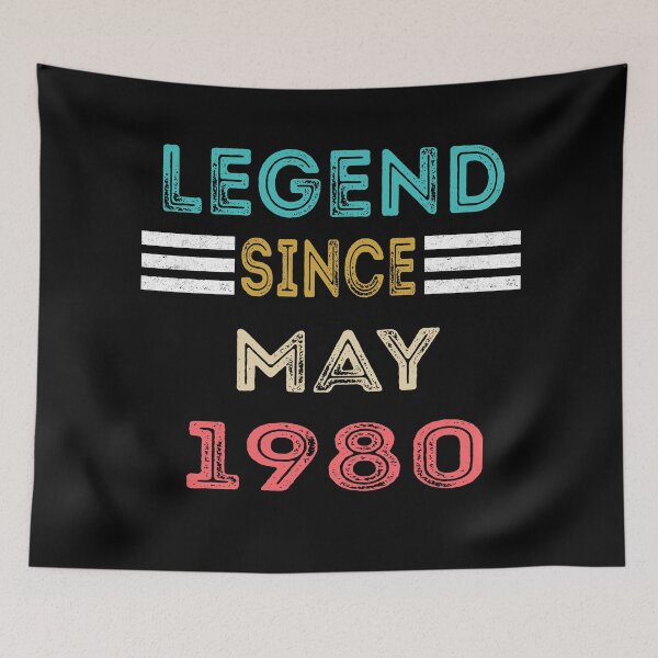 Item preview, Vintage Legend Since May 1980 Birthday Gift designed and sold by meedTee.