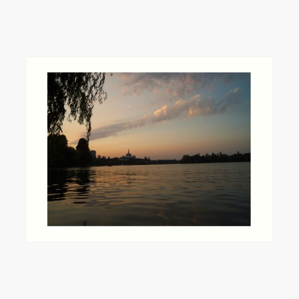 Sunset in Bucharest (2) Art Print