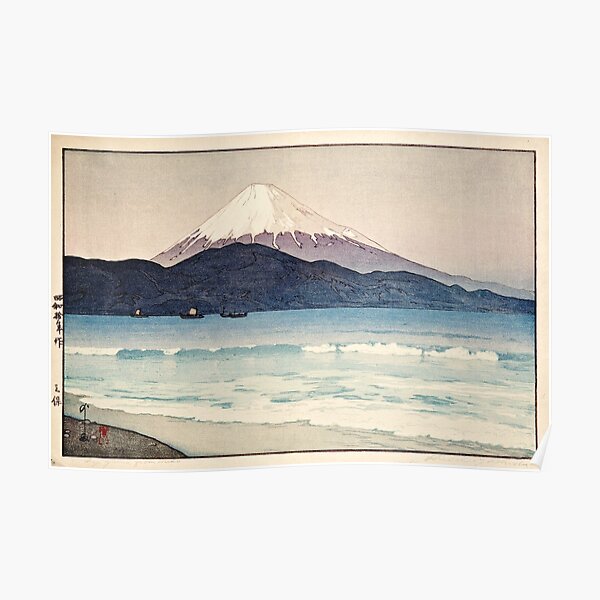 Hiroshi Yoshida - Mount Fuji from Miho Poster