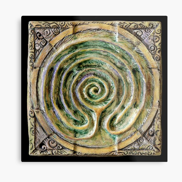 Spiral nine: toward center Metal Print