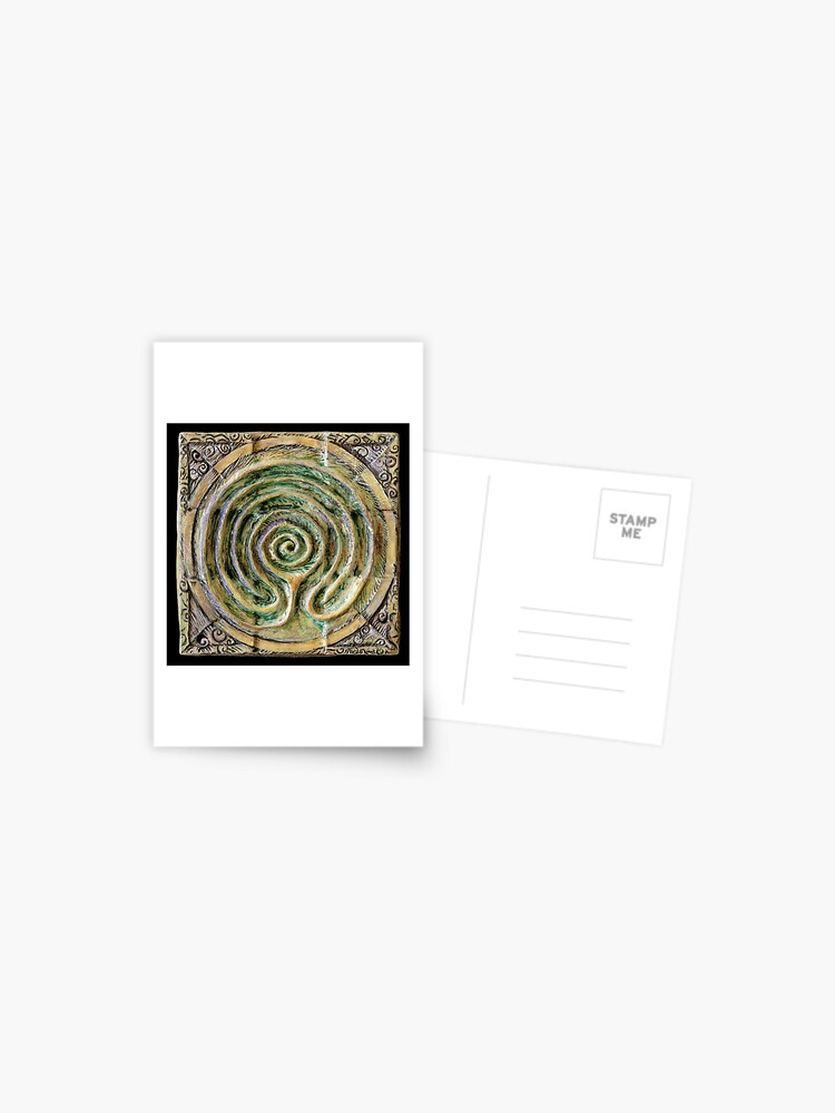 Thumbnail 1 of 2, Postcard, Spiral nine: toward center designed and sold by MonaShiber.