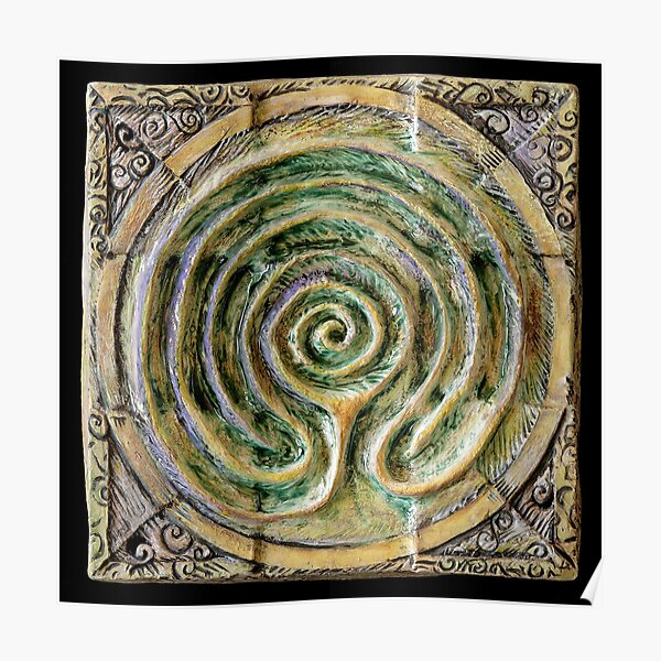 Spiral nine: toward center Poster