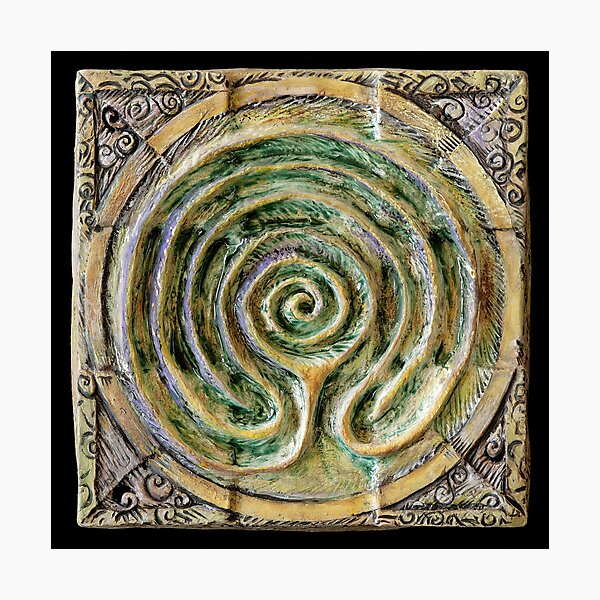 Spiral nine: toward center Photographic Print