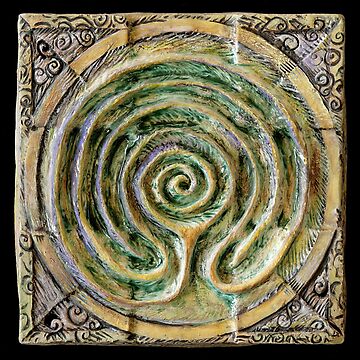 Artwork thumbnail, Spiral nine: toward center by mona shiber