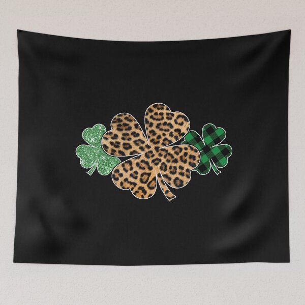 Item preview, Plaid Shamrock Leopard Clover Pattern St Patricks Day Funny Animal Print   designed and sold by alenaz.
