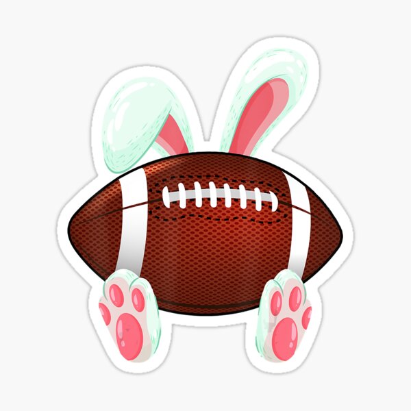 Item preview, Football Easter Bunny Rabbit designed and sold by KiteOfWind.