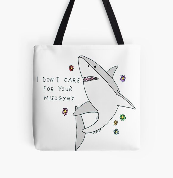 Shark Line Art Tote Bag - EverLineArt