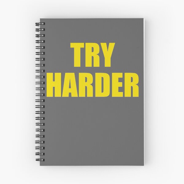 Item preview, Try harder motivational designed and sold by mbdesign2020.