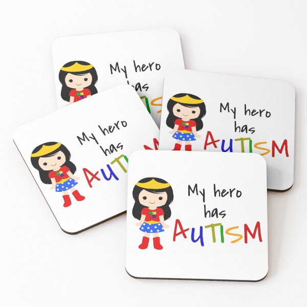 Item preview, My Hero Has Autism Girl Autistic Awareness Disability designed and sold by Frugal-Fox.