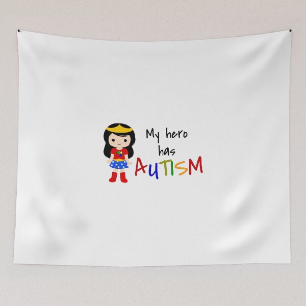 Item preview, My Hero Has Autism Girl Autistic Awareness Disability designed and sold by Frugal-Fox.