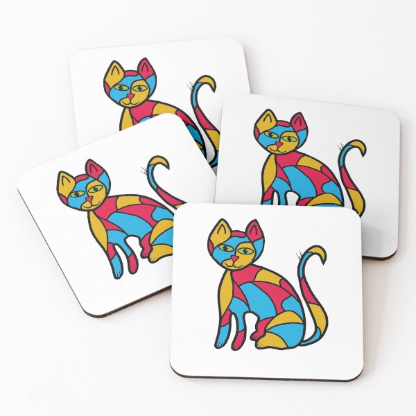 Item preview, Stained Glass-Looking Cat designed and sold by Helen Knecht.