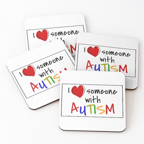 Item preview, I Love Heart Someone With Autism Autistic Awareness Disability designed and sold by Frugal-Fox.