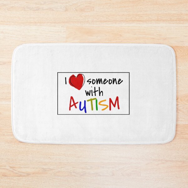 Item preview, I Love Heart Someone With Autism Autistic Awareness Disability designed and sold by Frugal-Fox.