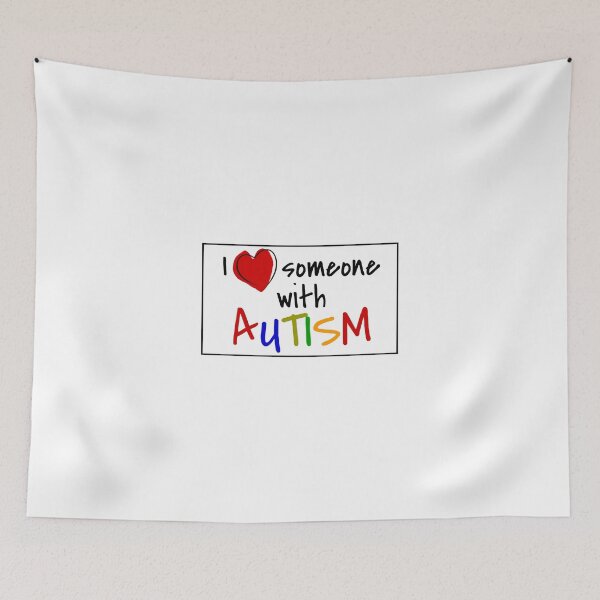 Item preview, I Love Heart Someone With Autism Autistic Awareness Disability designed and sold by Frugal-Fox.