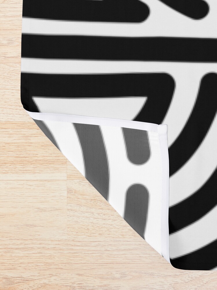 Alternate view of Haring Style #1 Shower Curtain