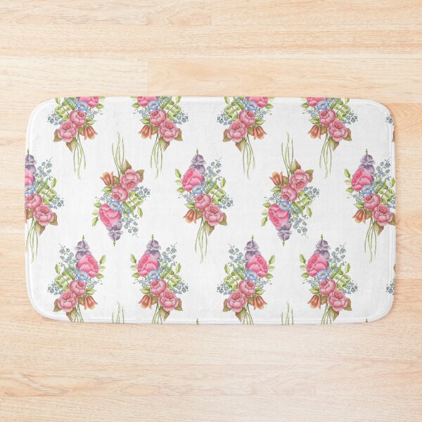 Item preview, Gouache floral bouquet pattern designed and sold by Theodora Gould.