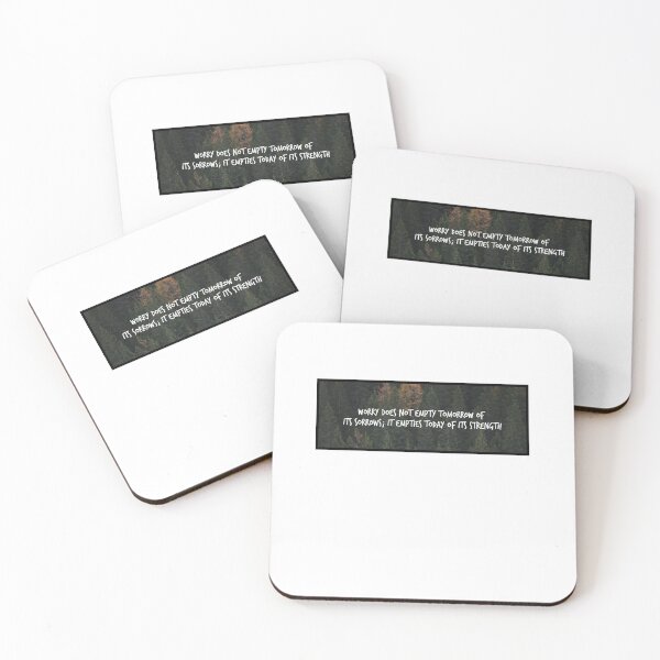 Item preview, Worry Does Not Empty Tomorrow Of Its Sorrows; It Empties Today Of Its Strength Christian Quote designed and sold by StickerDirect.