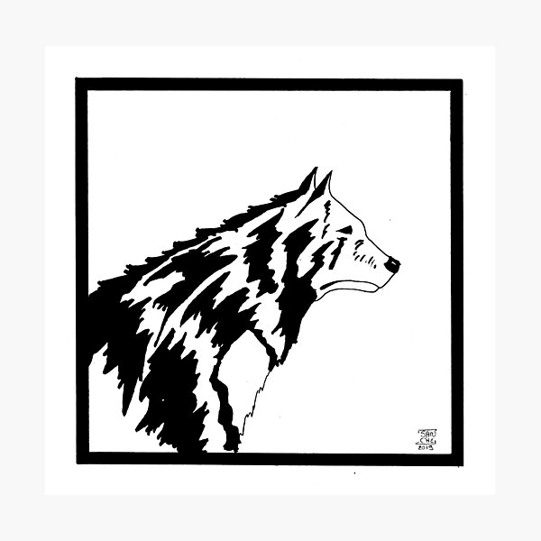 loup médiéval Impression photo