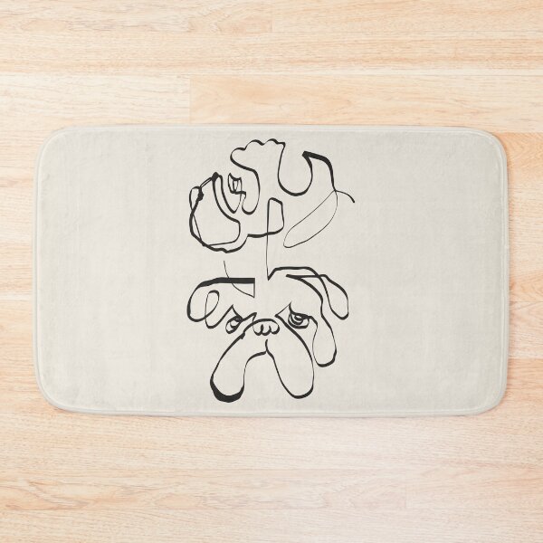 Item preview, Abstract line english bulldog designed and sold by Huebucket.