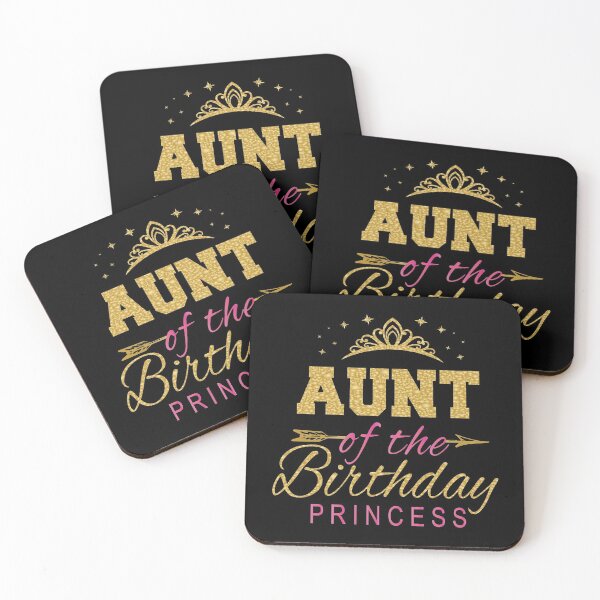 Item preview, Aunt Of The Birthday Princess Girls Party design designed and sold by Grabitees.