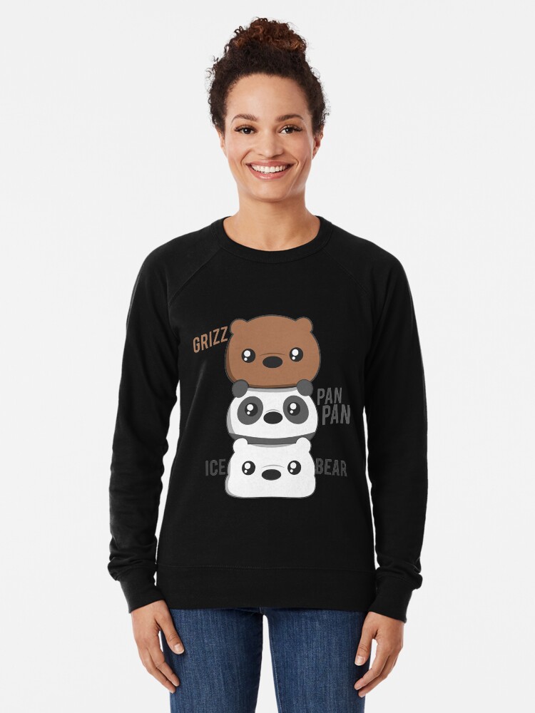 We Bare Bears Sudadera Polar Escandalosos Sudadera Ligera Con La