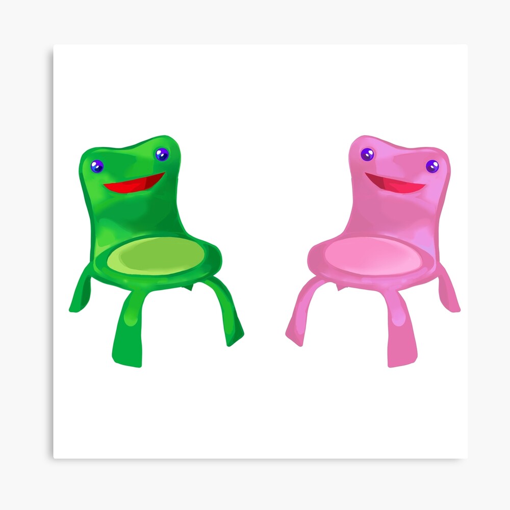 Froggy Chair Pink Froggy Chair Art Board Print By Anjellyc Redbubble