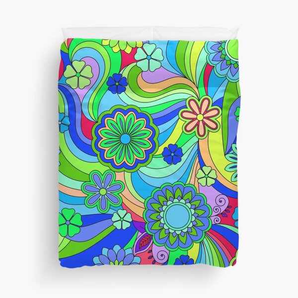 Groovy Psychedelic Flower Power Graphic T-Shirt for Sale by ArtformDesigns