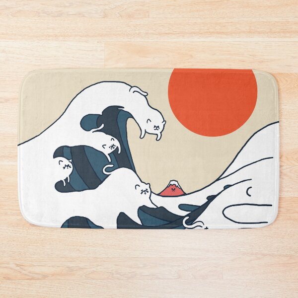 Item preview, The Great Wave of Cats Minimal designed and sold by Huebucket.