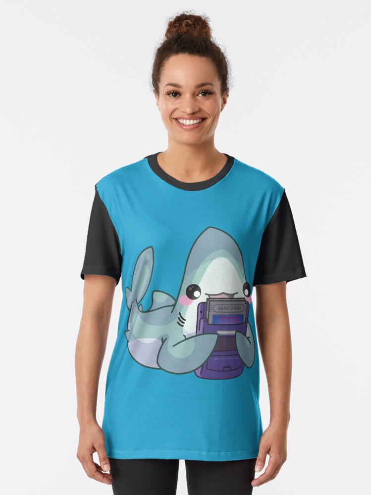 Alternate view of GamerShark // Gameboy Playtime! Graphic T-Shirt