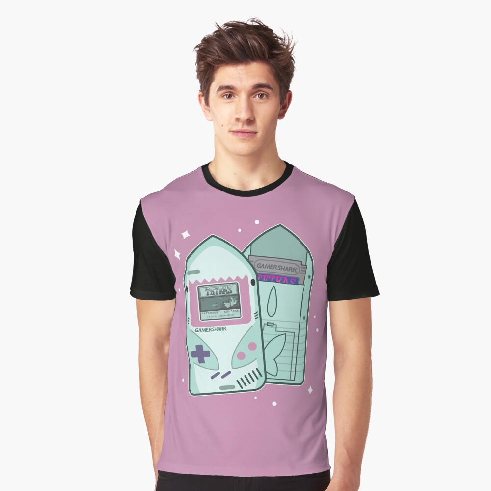 GamerShark Color (Pink) Graphic T-Shirt