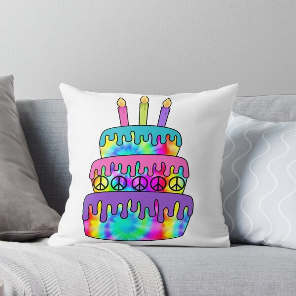 Item preview, Happy Birthday Cake Hippie Tie Dye Psychedelic Candles designed and sold by funnytshirtemp.
