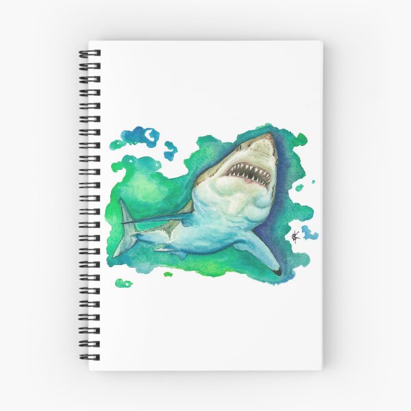 Item preview, Great White Watercolor designed and sold by Kyra C. Kalageorgi.