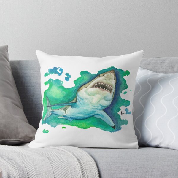 Item preview, Great White Watercolor designed and sold by Kyra C. Kalageorgi.