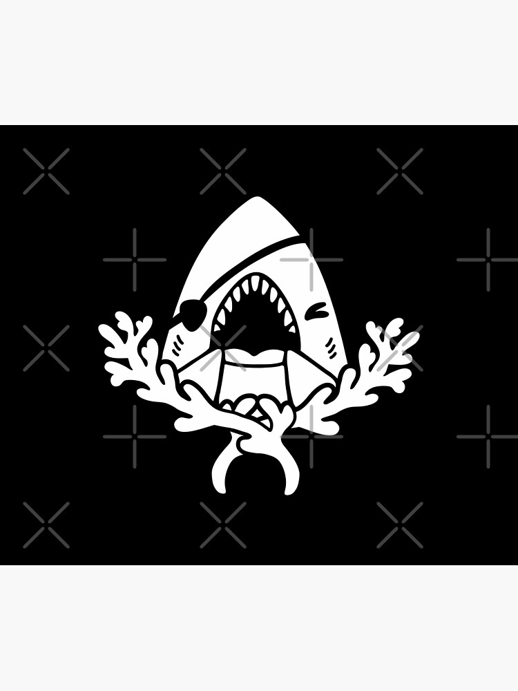 Pirate Sharky Jolly Roger by bytesizetreas