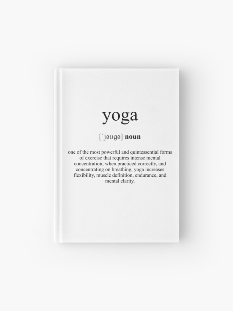 Yoga Definition, Dictionary Collection Poster by Designschmiede