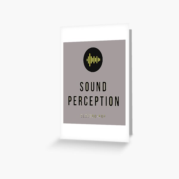 sound perception  Slim Fit T-Shirt Greeting Card