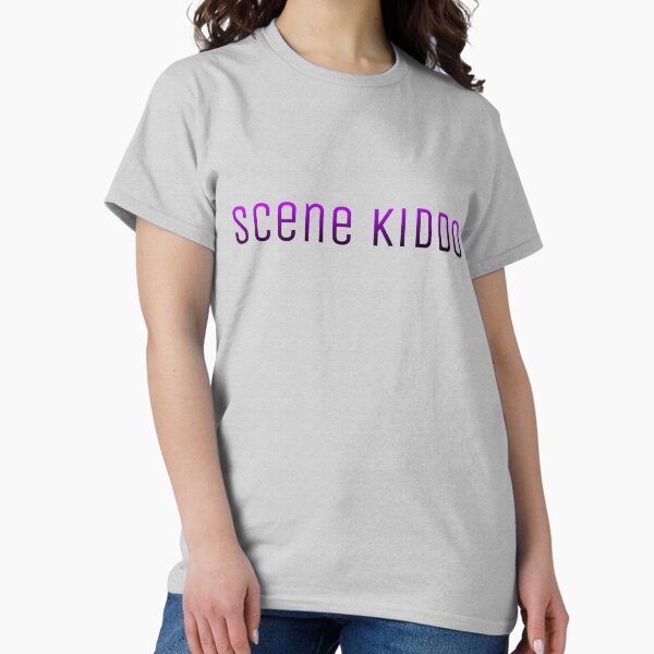 Scene Kiddo PurplexBlack Gradient Text Classic T-Shirt