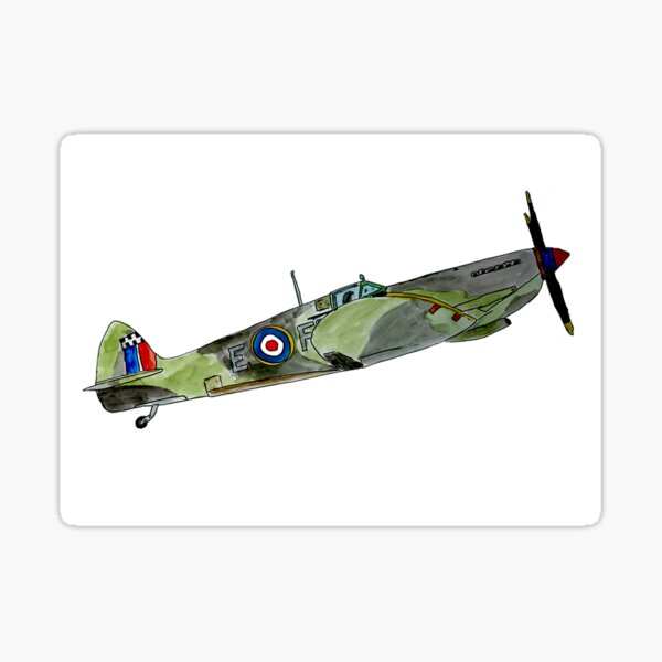 Vista previa del artículo con la obra «Spitfire Supermarino», diseñado y vendido por Deborah Coppack.