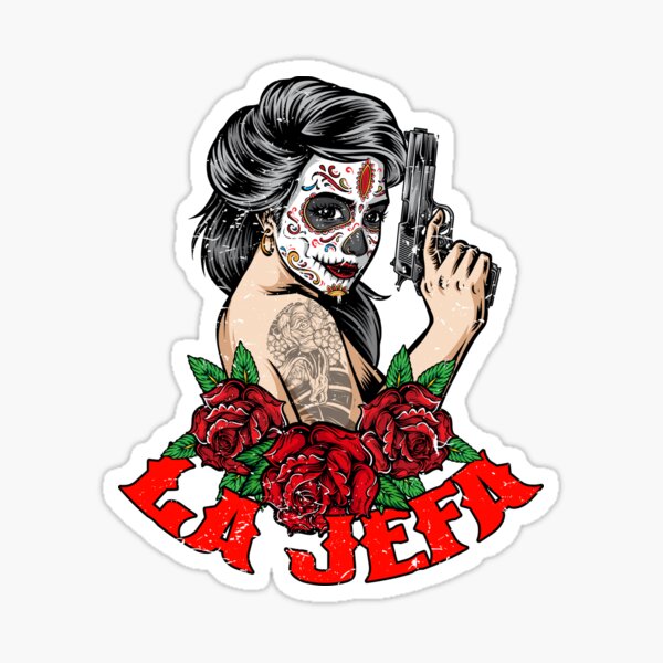 Sugar Skull Shirt La Jefa Women The Boss Dia De Los Muertos T