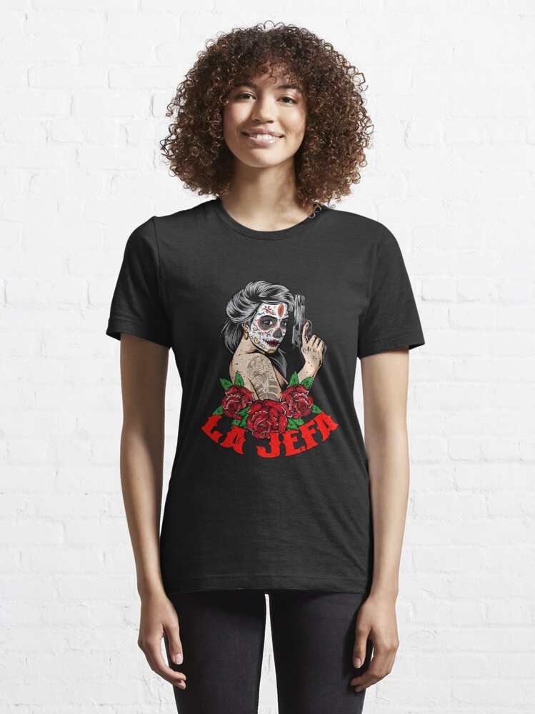 Sugar Skull Shirt La Jefa Women The Boss Dia De Los Muertos T