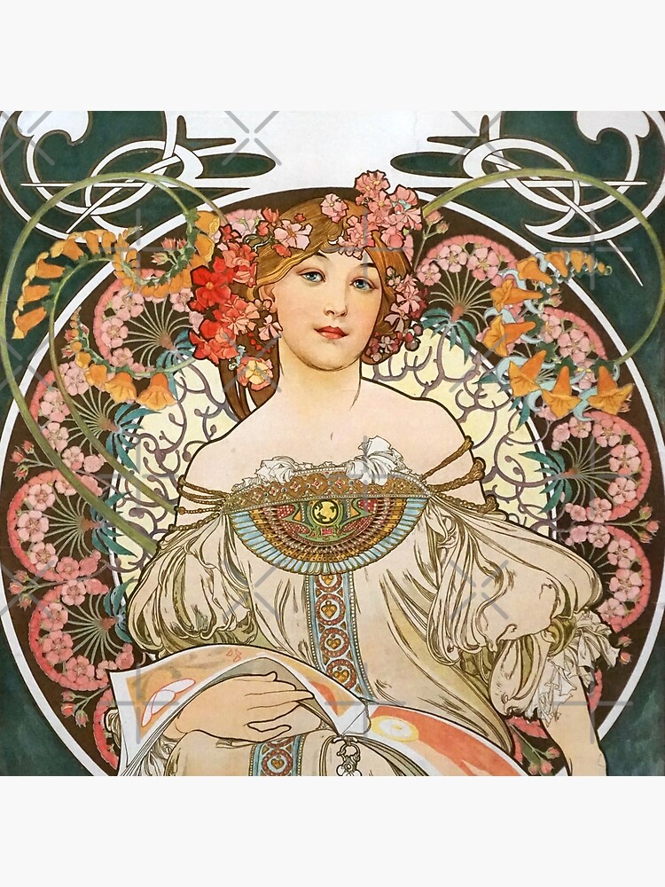 REVERIE Art Nouveau Woman Portrait Tote Bag for Sale by BulganLumini