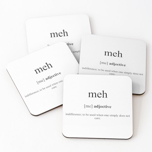 Item preview, Meh Definition | Dictionary Collection designed and sold by Designschmiede.