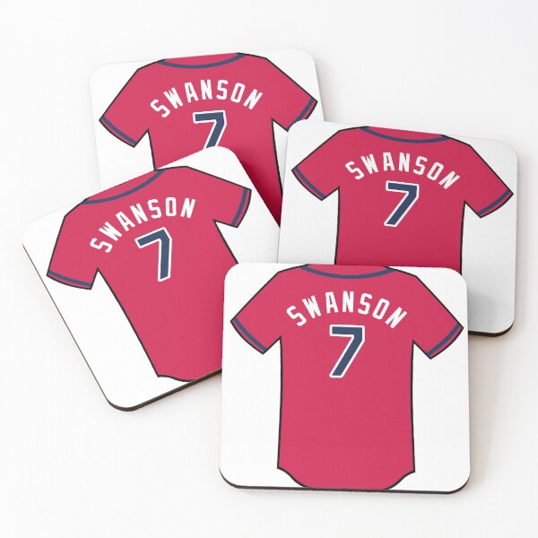 Item preview, Dansby Swanson Red Jersey designed and sold by reeves55.