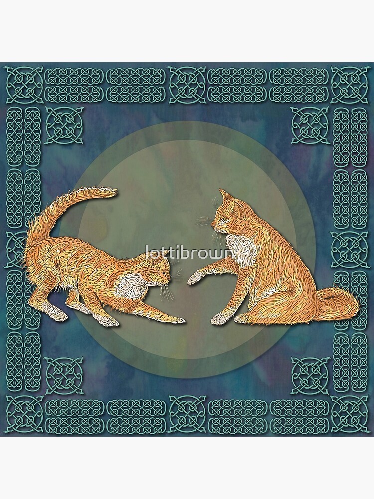 Celtic Cats - Ginger Cats by lottibrown