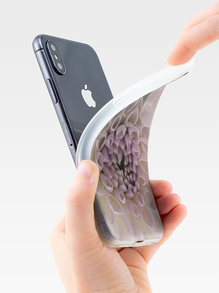 Alternate view of Dahlia in Pink (iPhone case) iPhone Case