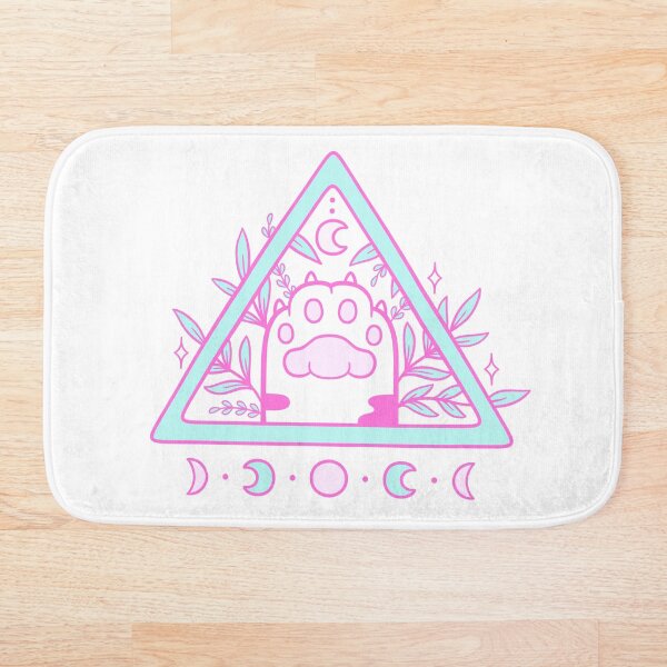 Witchy Cat Paw 02 Bath Mat